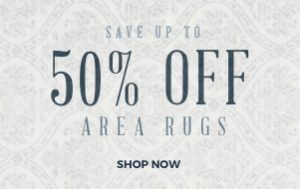 50% off area rugs