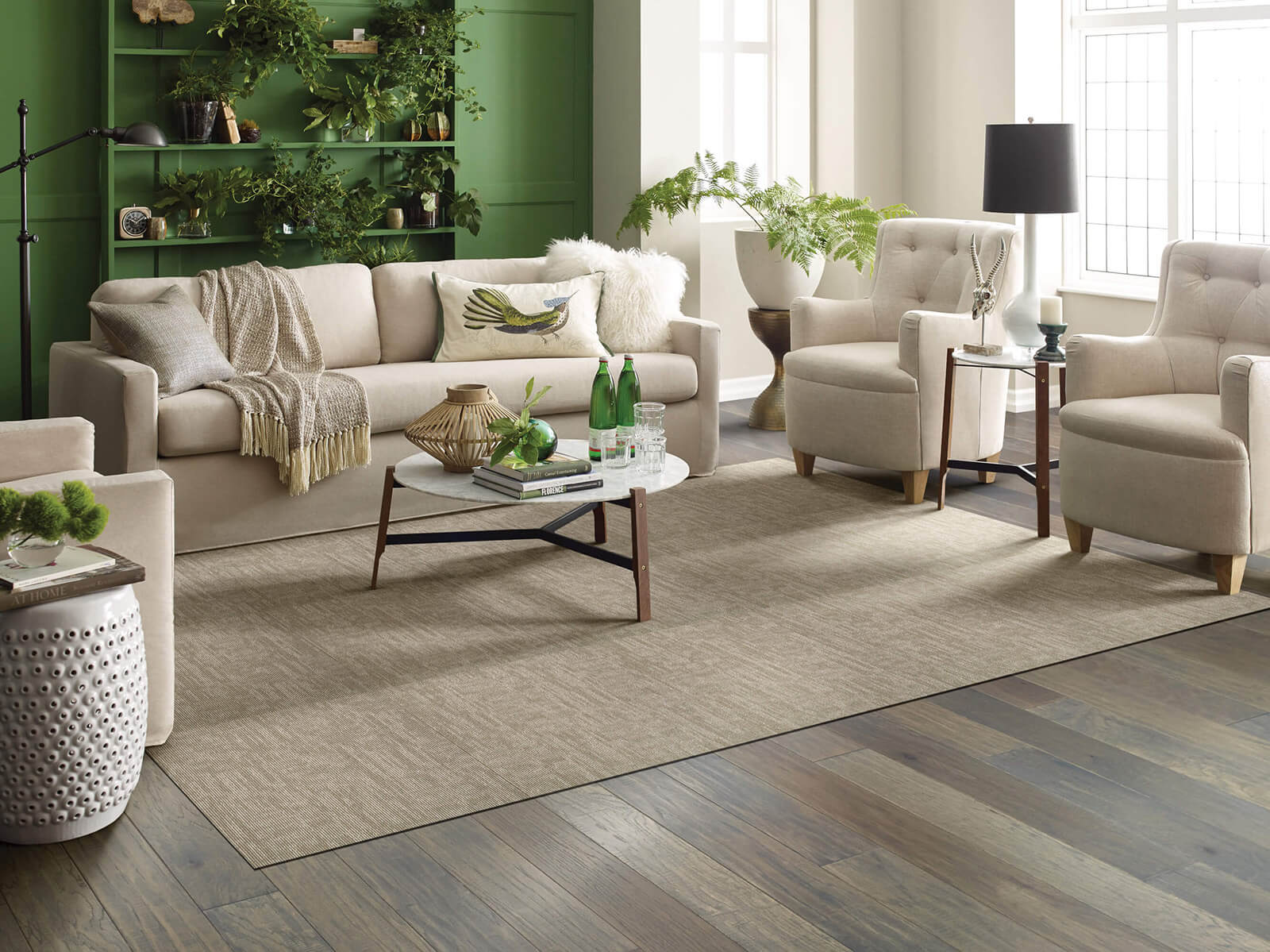 Living room hardwood flooring | IQ Floors