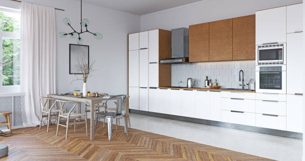 Hardwood flooring in modern kitchen | IQ Floors